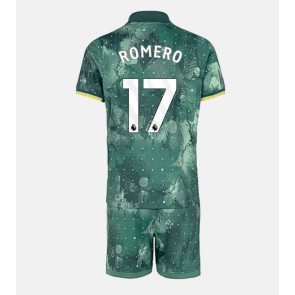 Tottenham Hotspur Cristian Romero #17 Tredje Kläder Barn 2024-25 Kortärmad (+ Korta byxor)